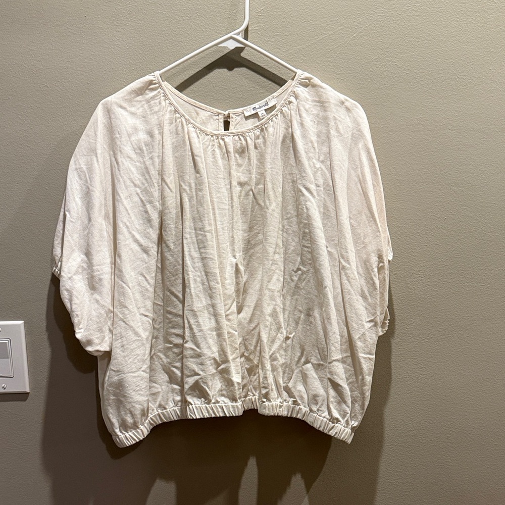 Madewell Linen Open Back Top